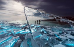 Тур «По льду Байкала»- уникальные зимние пейзажи , километры кристального льда  и пузырьков!